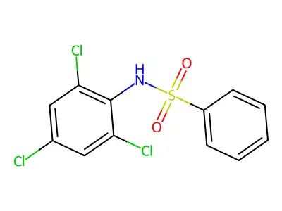 N-(2,4,6-trichlorophenyl)benzenesulfonamide structure