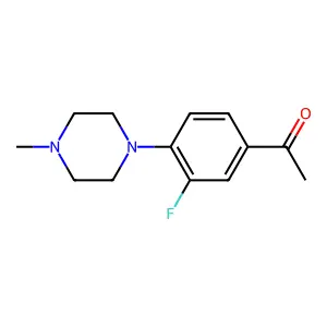1-[3-Fluoro-4-(4-methylpiperazin-1-yl)phenyl]ethanone structure