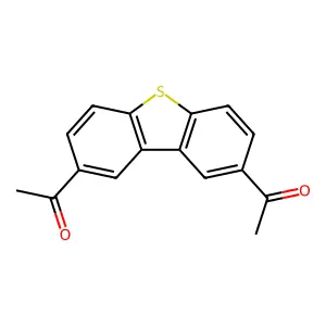 1-(8-Acetyldibenzothiophen-2-yl)ethanone structure