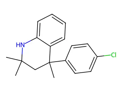 4-(4-Chlorophenyl)-2,2,4-trimethyl-1,2,3,4-tetrahydroquinoline structure