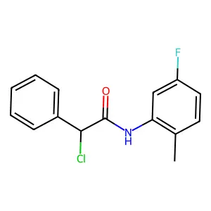 alpha-Chloro-N-(5-fluoro-2-methylphenyl)benzeneacetamide structure