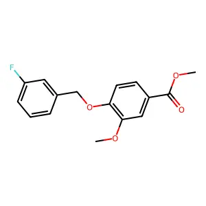 Methyl 4-[(3-fluorophenyl)methoxy]-3-methoxybenzoate structure