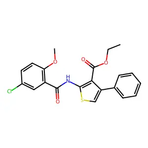 C21H18ClNO4S structure