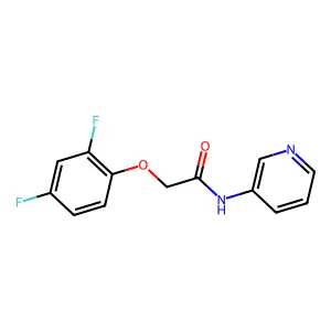 2-(2,4-二氟苯氧基)-N-(吡啶-3-基)乙酰胺 structure