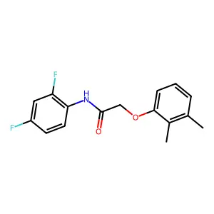 N-(2,4-difluorophenyl)-2-(2,3-dimethylphenoxy)acetamide structure