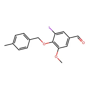 3-Iodo-5-methoxy-4-[(4-methylbenzyl)oxy]benzaldehyde structure