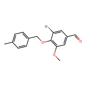 3-Bromo-5-methoxy-4-[(4-methylbenzyl)oxy]benzaldehyde structure