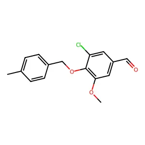 3-Chloro-5-methoxy-4-[(4-methylbenzyl)oxy]benzaldehyde structure