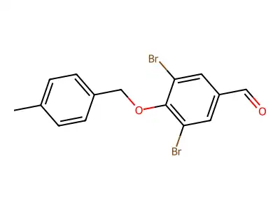 3,5-Dibromo-4-[(4-methylbenzyl)oxy]benzaldehyde structure