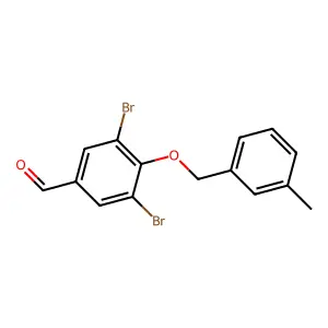 3,5-Dibromo-4-[(3-methylbenzyl)oxy]benzaldehyde structure