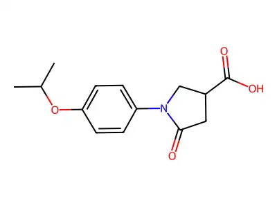 1-(4-Isopropoxy-phenyl)-5-oxo-pyrrolidine-3-carboxylic acid structure