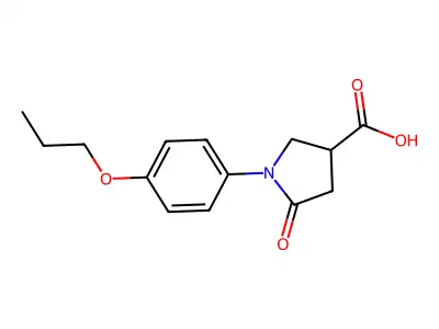 5-Oxo-1-(4-propoxyphenyl)pyrrolidine-3-carboxylic acid structure
