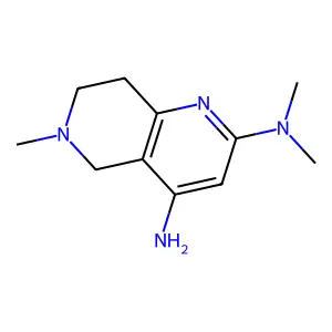 N2,N2,6-Trimethyl-5,6,7,8-tetrahydro-1,6-naphthyridine-2,4-diamine structure