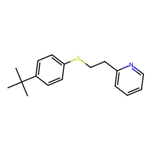 2-[2-(4-Tert-butylphenyl)sulfanylethyl]pyridine structure
