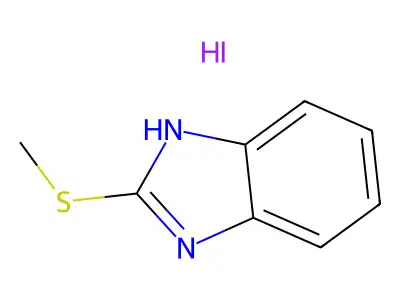 2-(methylthio)-1H-benzo[d]imidazole hydroiodide structure