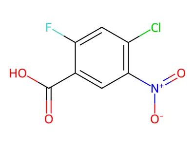 4-Chloro-2-fluoro-5-nitrobenzoic acid structure