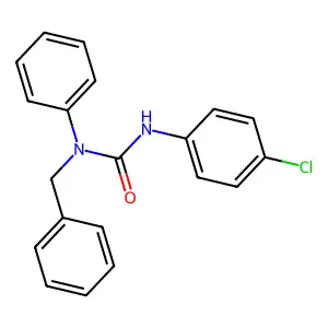 N-benzyl-N'-(4-chlorophenyl)-N-phenylurea structure