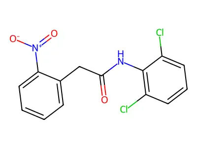 N-(2,6-dichlorophenyl)-2-(2-nitrophenyl)acetamide structure
