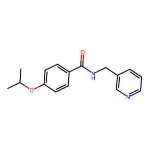 4-propan-2-yloxy-N-(吡啶-3-yl甲基)苯甲酰胺 structure