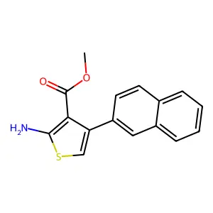 Methyl 2-amino-4-(2-naphthyl)thiophene-3-carboxylate structure
