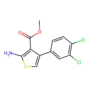 Methyl 2-amino-4-(3,4-dichlorophenyl)thiophene-3-carboxylate structure