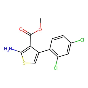 Methyl 2-amino-4-(2,4-dichlorophenyl)thiophene-3-carboxylate structure