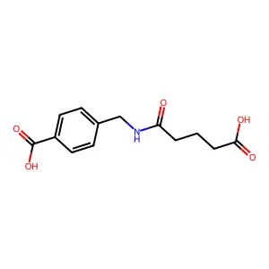 4-[(4-Carboxybutanoylamino)methyl]benzoic acid structure