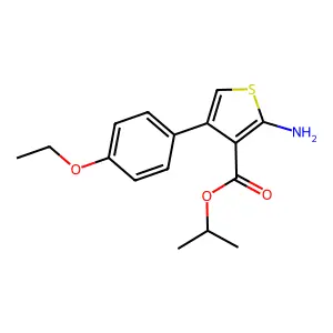 Isopropyl 2-amino-4-(4-ethoxyphenyl)thiophene-3-carboxylate structure