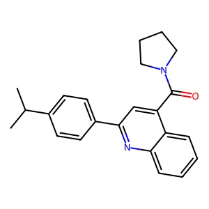[2-(4-Propan-2-ylphenyl)quinolin-4-yl]-pyrrolidin-1-ylmethanone structure