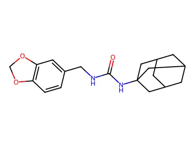 1-(1-Adamantyl)-3-(1,3-benzodioxol-5-ylmethyl)urea structure