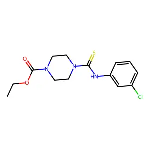 Ethyl 4-[(3-chlorophenyl)carbamothioyl]piperazine-1-carboxylate structure