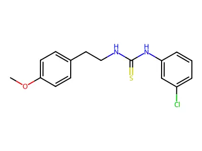 1-(3-Chlorophenyl)-3-[2-(4-methoxyphenyl)ethyl]thiourea structure