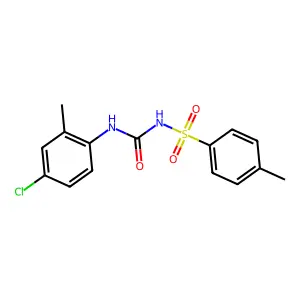 1-(4-Chloro-2-methylphenyl)-3-(4-methylphenyl)sulfonylurea structure