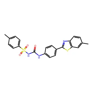1-[4-(6-methyl-1,3-benzothiazol-2-yl)phenyl]-3-(4-methylbenzenesulfonyl)urea structure