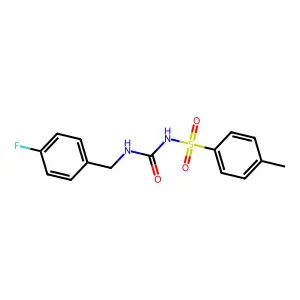 N-{[(4-fluorobenzyl)amino]carbonyl}-4-methylbenzenesulfonamide structure