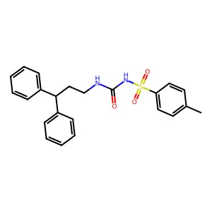 1-(3,3-Diphenylpropyl)-3-(4-methylphenyl)sulfonylurea structure