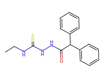 1-Ethyl-3-[(1-oxo-2,2-diphenylethyl)amino]thiourea structure