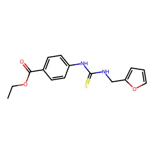 Ethyl 4-(furan-2-ylmethylcarbamothioylamino)benzoate structure