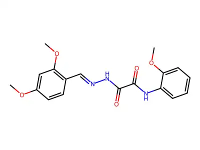 N'-[(E)-(2,4-dimethoxyphenyl)methylideneamino]-N-(2-methoxyphenyl)oxamide structure