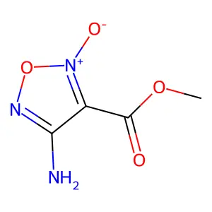 Methyl 4-amino-1,2,5-oxadiazole-3-carboxylate 2-oxide structure