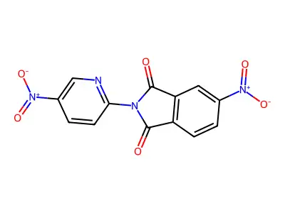 5-Nitro-2-(5-nitropyridin-2-yl)isoindole-1,3-dione structure