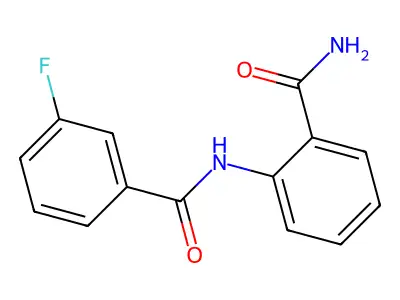 2-[(3-Fluorobenzoyl)amino]benzamide structure