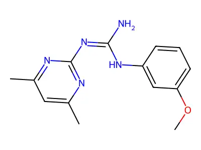 1-(4,6-Dimethylpyrimidin-2-yl)-3-(3-methoxyphenyl)guanidine structure