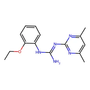 N-(4,6-dimethylpyrimidin-2-yl)-N'-(2-ethoxyphenyl)guanidine structure