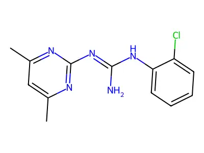 1-(2-Chlorophenyl)-3-(4,6-dimethylpyrimidin-2-yl)guanidine structure