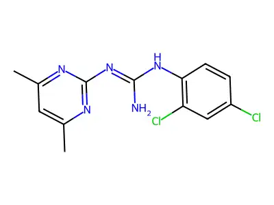 1-(2,4-Dichlorophenyl)-3-(4,6-dimethylpyrimidin-2-yl)guanidine structure