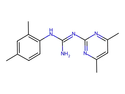 1-(2,4-Dimethylphenyl)-3-(4,6-dimethylpyrimidin-2-yl)guanidine structure