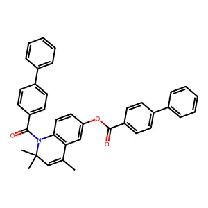 [2,2,4-Trimethyl-1-(4-phenylbenzoyl)quinolin-6-yl] 4-phenylbenzoate structure