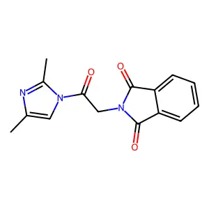 2-[2-(2,4-dimethyl-1H-imidazol-1-yl)-2-oxoethyl]-1H-isoindole-1,3(2H)-dione structure