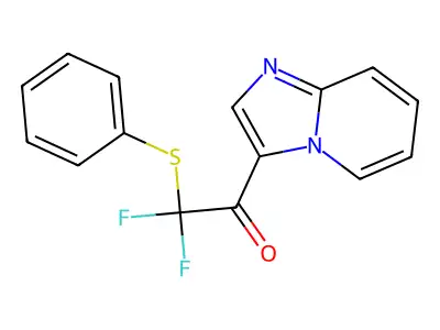 3-[(Phenylthio)difluoroacetyl]imidazo[1,2-a]pyridine structure